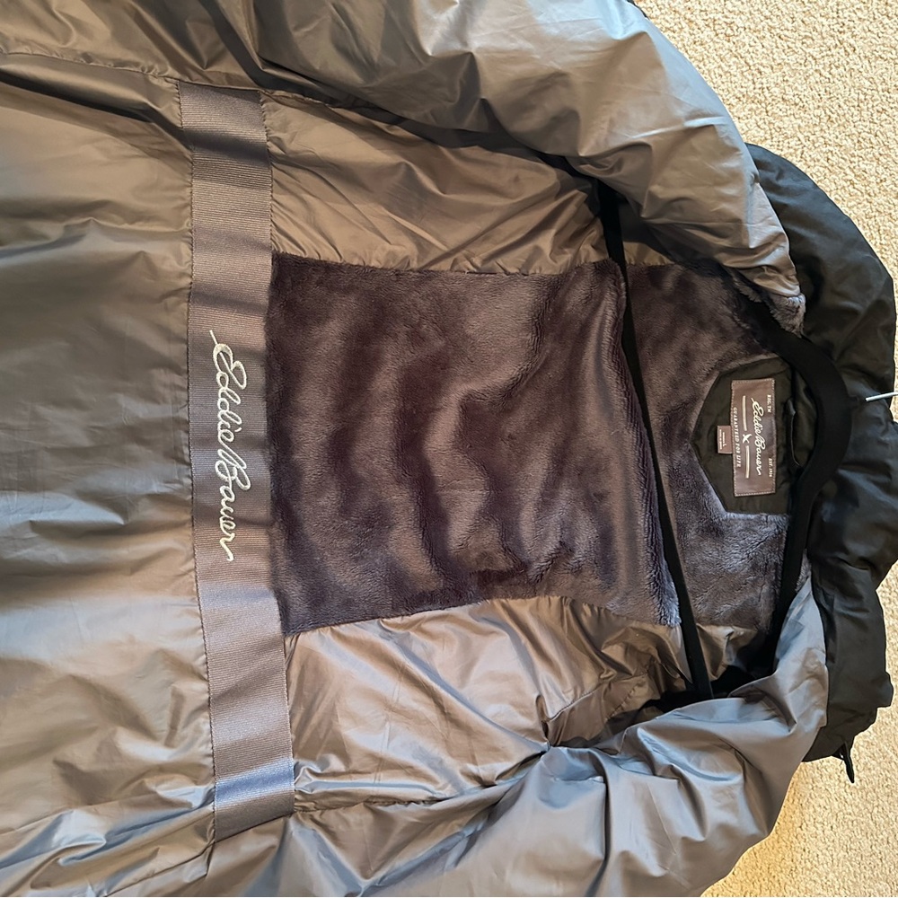 Eddie Bauer Women’s Black Sun Valley Down Duffle Coat. Size Large - Picture 7 of 9